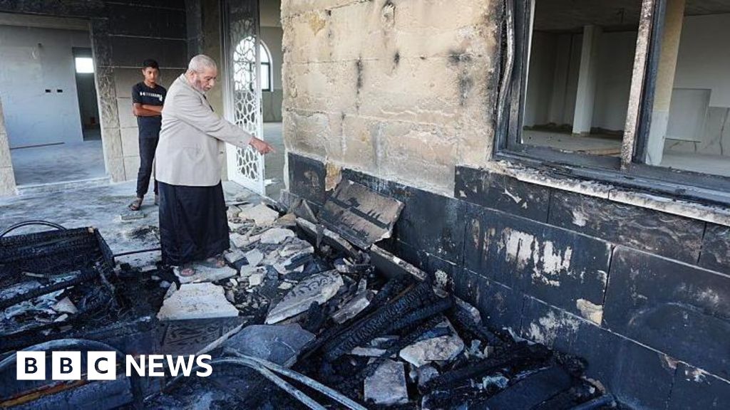 Palestinians report that Israeli settlers have torched mosques, vehicles, and agricultural land in the West Bank.