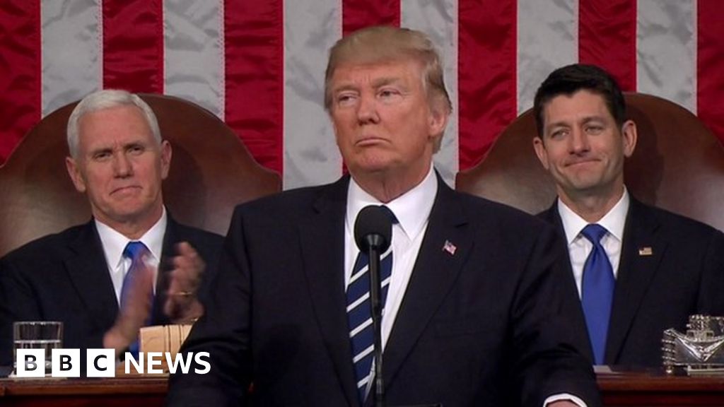 President Trump delivers his first address to joint session of Congress ...