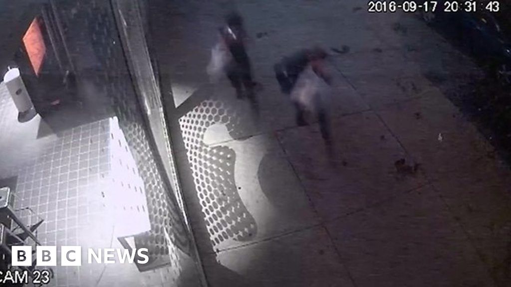 The Moment Of The New York Blast Was Caught On Cctv Bbc News 