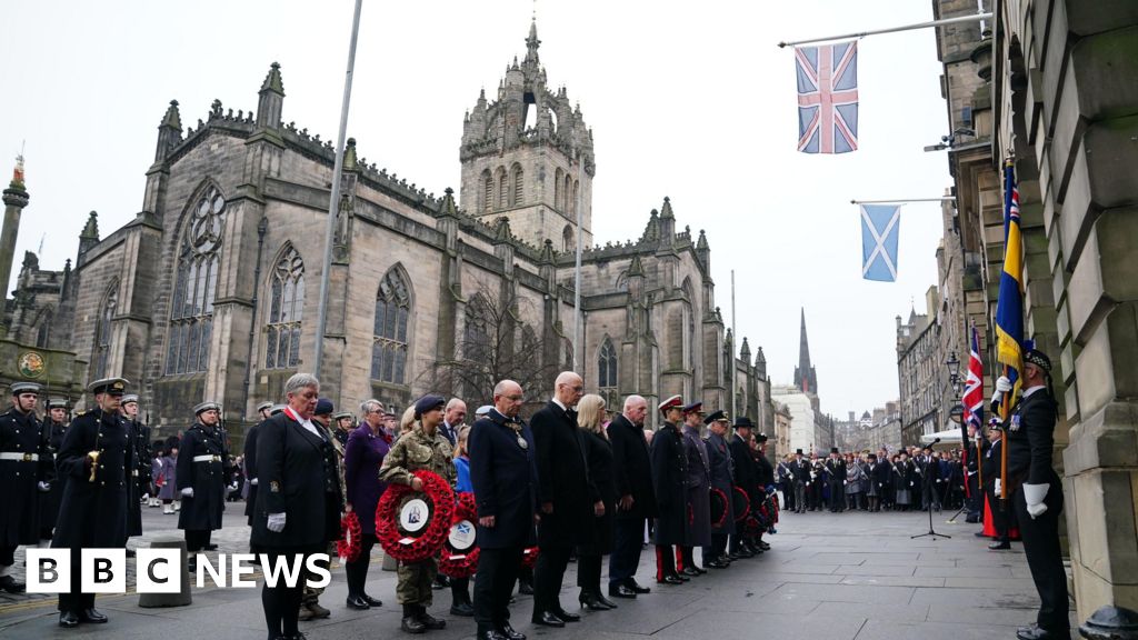 Scotland falls silent as Remembrance ceremonies take place