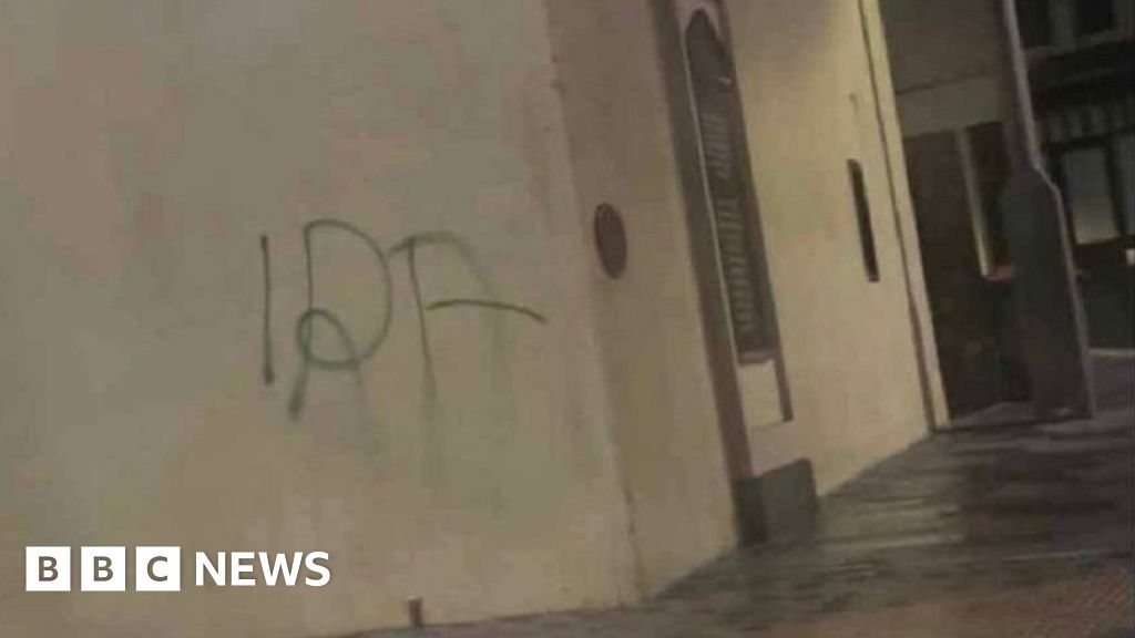 Enniskillen Man Arrested On Suspicion Of Ira Graffiti Hate Crime Bbc News 