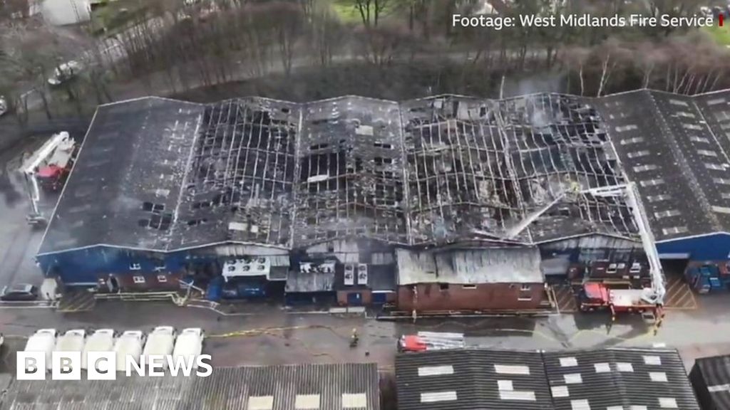 Willenhall fire Food factory blaze response scaled back BBC News