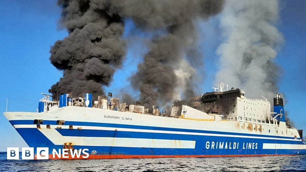 Ferry fire: Search for 12 missing off Corfu continues