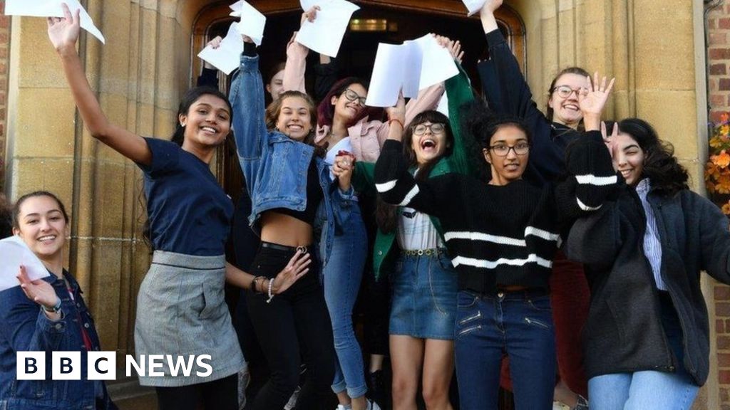 A-levels: Anxious wait over for thousands of pupils