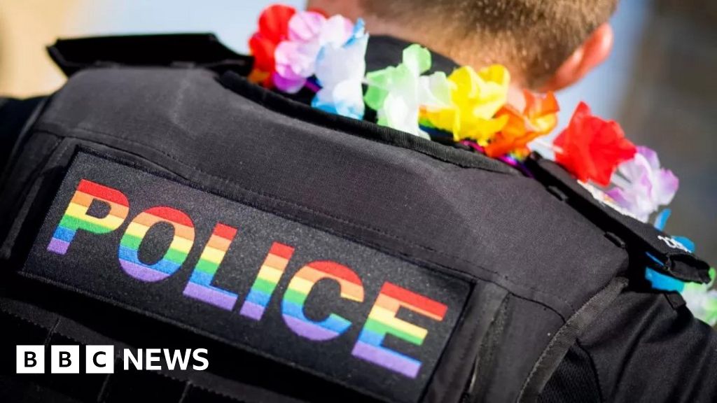 Police officer at Pride event