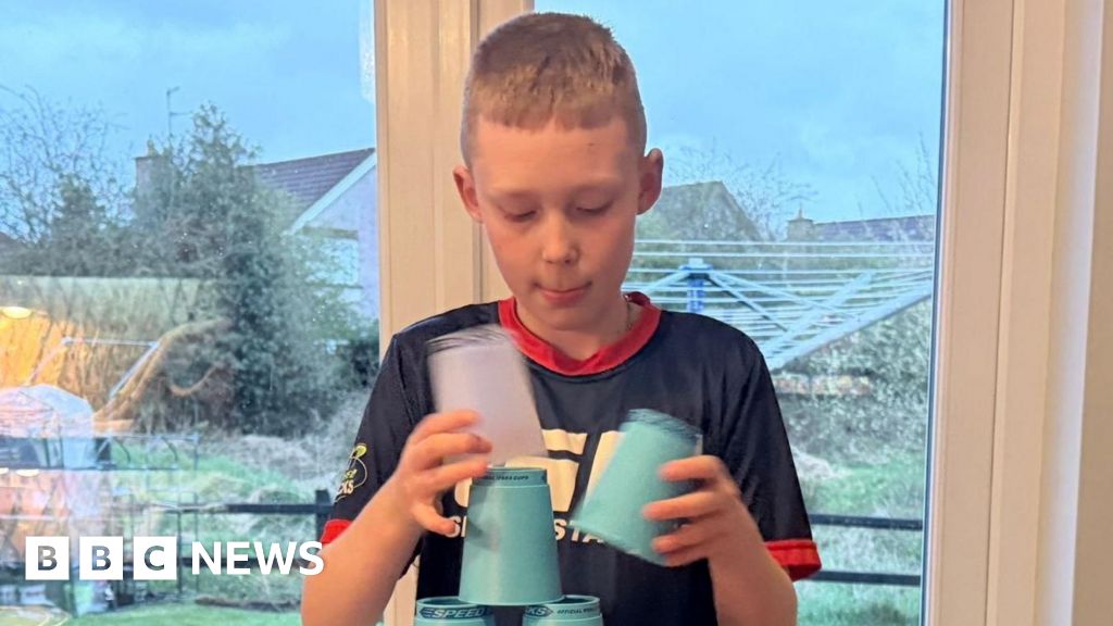 Could you stack 12 cups in under two seconds to become a European champ?