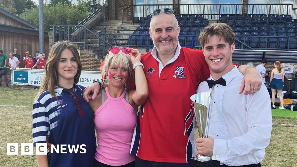 bbc.co.uk - Dave Gilyeat - Special beer brewed for injured Banbury rugby captain - BBC News