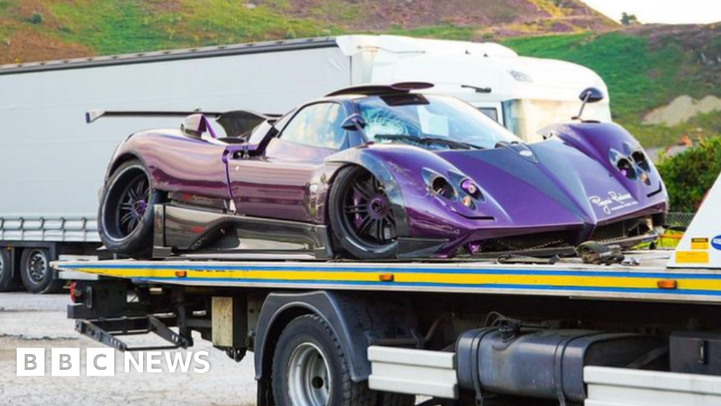 Conwy £8.5m car owned by F1's Lewis Hamilton wrecked