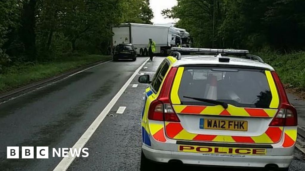 Lorry driver dies in headon crash at Axminster
