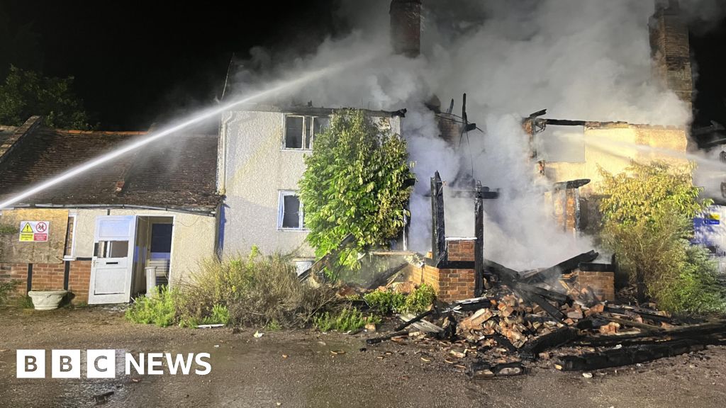 Colney Heath derelict Grade II listed farmhouse damaged by fire BBC News