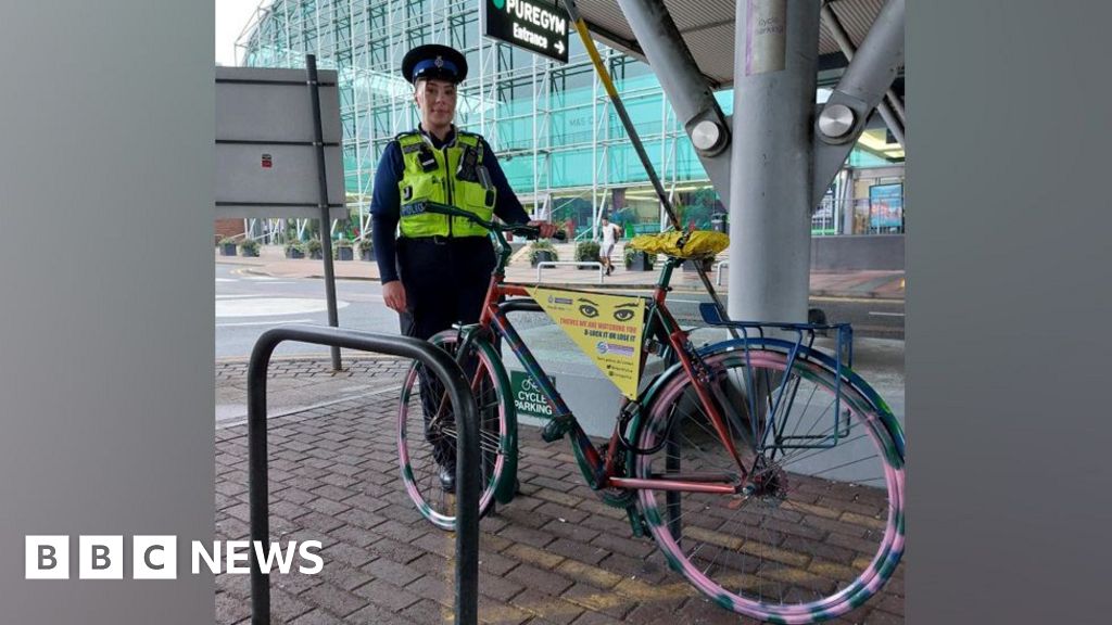 Scarecrow bikes planted in Welwyn Hatfield to put off thieves