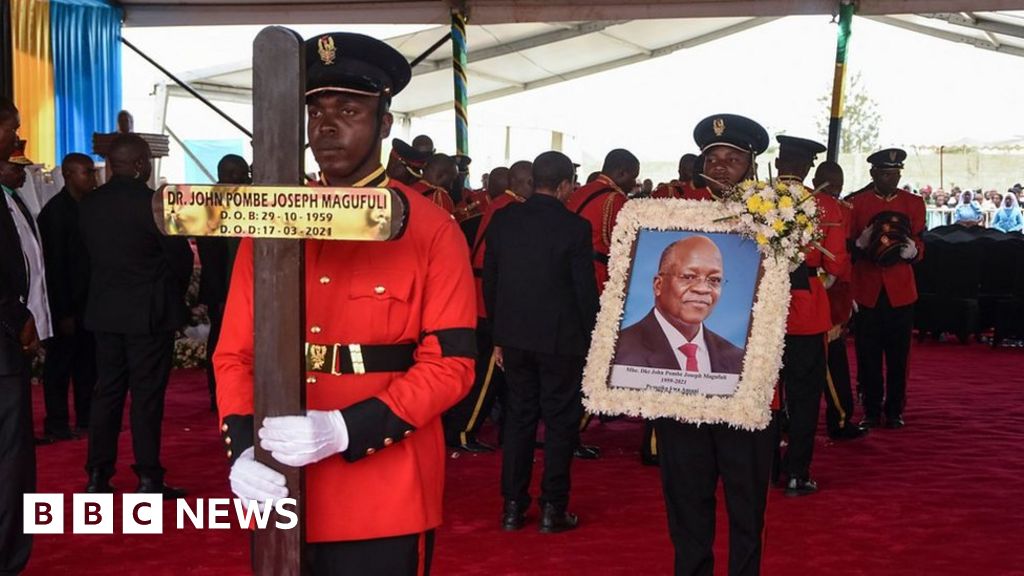 John Magufuli: Tanzania's ex-president buried in home town - BBC News