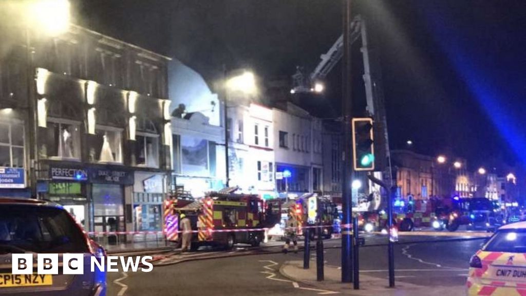Blaze Opposite Cardiff Castle Accidental Says Fire Service Bbc News