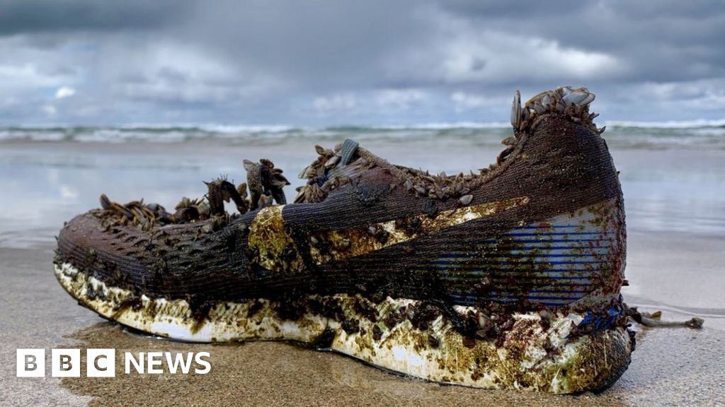 Why are Nike trainers washing up on beaches?