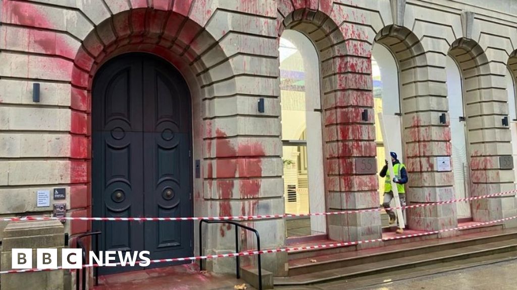 Birmingham: Colmore Row building targeted by pro-Palestine group