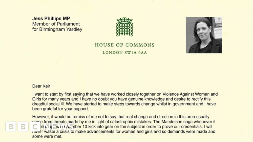 Jess Phillips's resignation letter in full