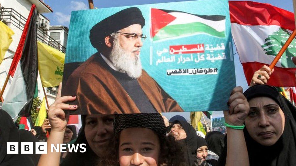 Хасан Насрала лидерът на ливанската шиитска ислямистка групировка Хизбула се