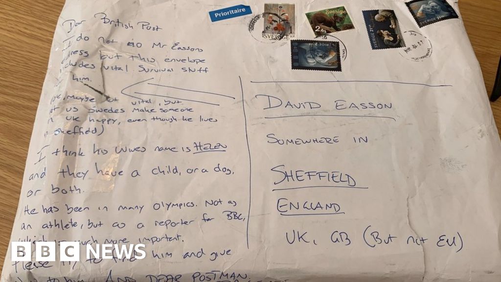 Postman delivers "somewhere in Sheffield  package