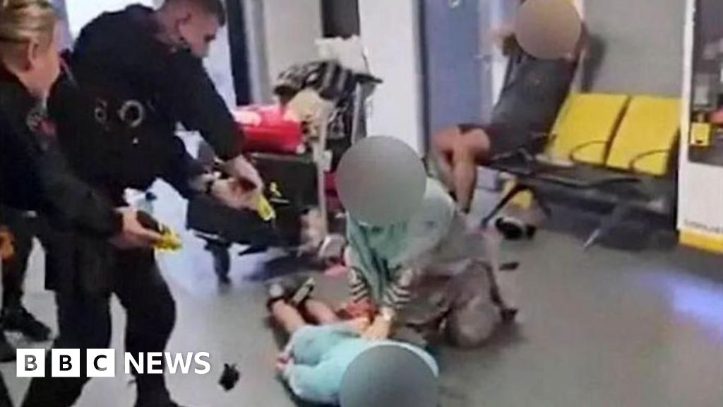 Police officer accused of sharing Manchester Airport brawl CCTV footage