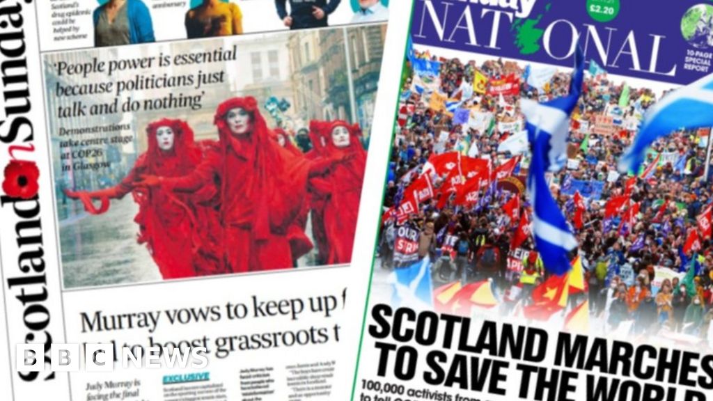 Scotland's Papers: March To Save The World And New 'Tory Sleaze' Row