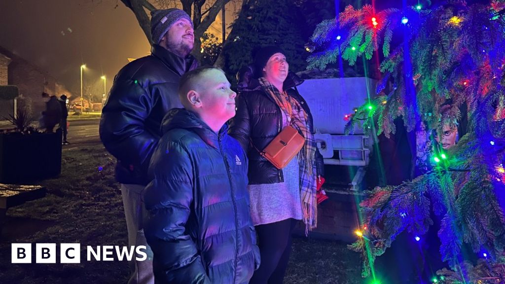 Calverton Nineyearold cancer survivor's Christmas switchon