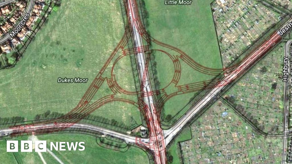 blue-house-roundabout-plan-over-the-top-say-residents-bbc-news