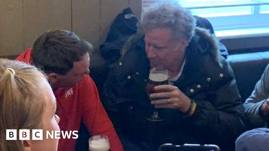 Wrexham: Will Ferrell spotted having pre-match pint in pub