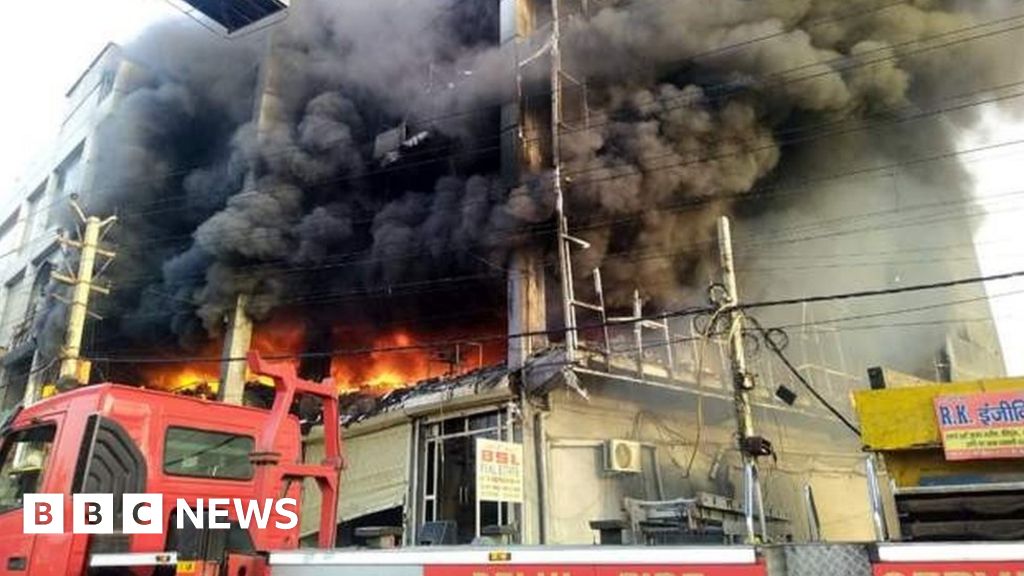 Dozens die as blaze guts office building in India capital Delhi