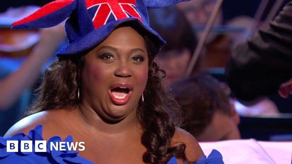 Soprano Angel Blue charms Last Night of the Proms audience