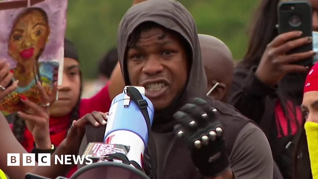 John Boyega speaks at Black Lives Matter march John Boyega speaks at Black Lives Matter march