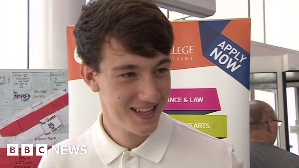 Students Receive A-level Results - BBC News