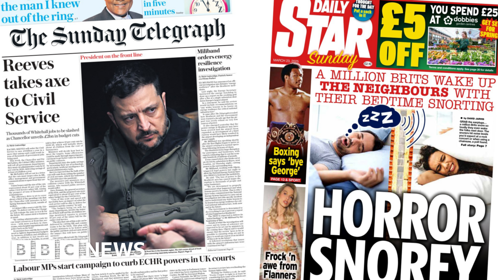 The Papers: Reeves wields axe on Civil Service and boxing says bye George