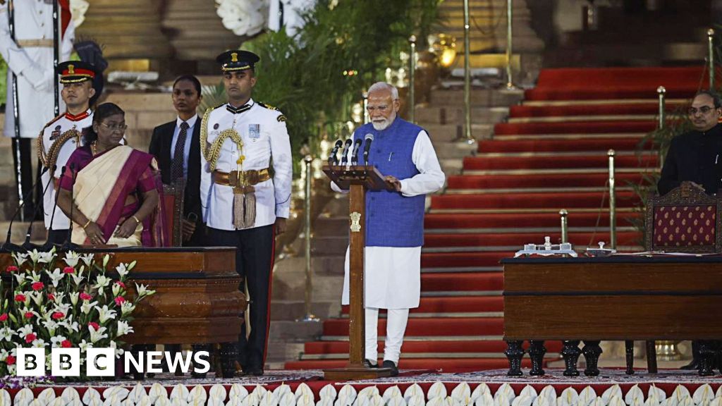 Narendra Modi składa przysięgę jako premier Indii