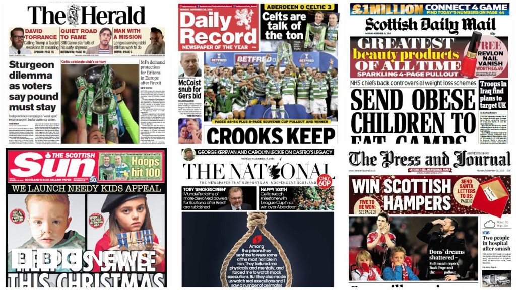 Scotland's Papers: Sturgeon's Dilemma And Strictly Spoiler - BBC News