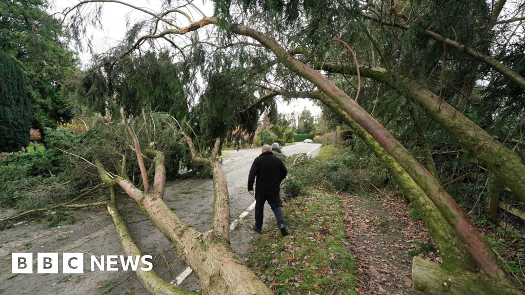 Thousands still without power as Storm Darragh warnings end