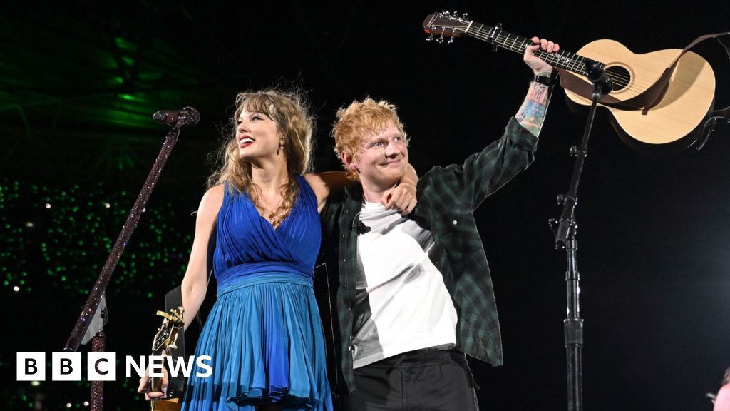 Ed Sheeran joins Taylor Swift for Wembley show