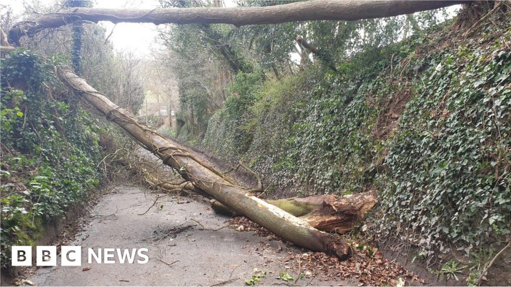 Strong winds Dartford bridge closed and part of Tesco roof ripped off BBC News