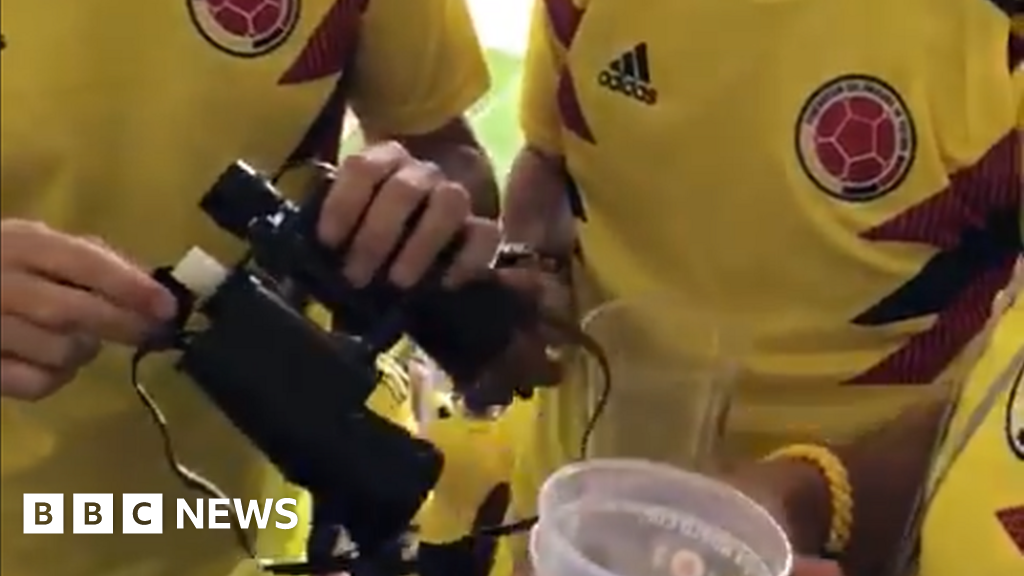 World Cup Binocular Booze Smuggling Gets Colombian Sacked Bbc News