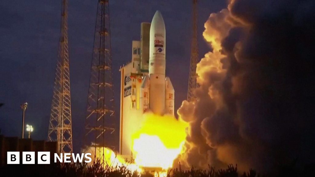 Watch: Europe’s last Ariane-5 rocket blasts off