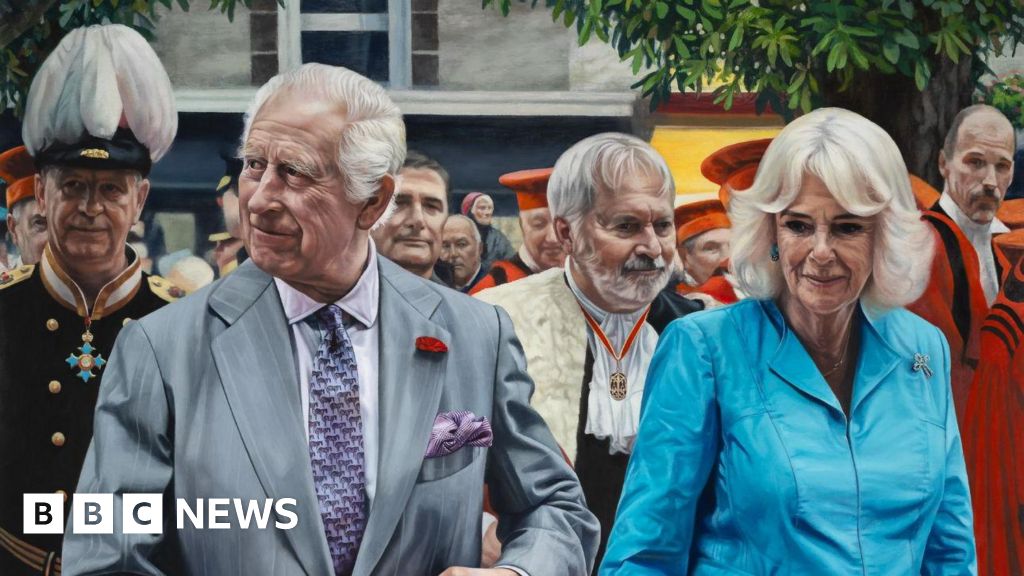 Unveiling a Royal Memory: King and Queen's Jersey Portrait