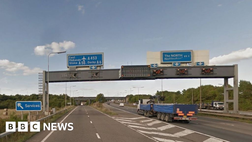 M1 closed near East Midlands Airport for Jet2 emergency BBC News