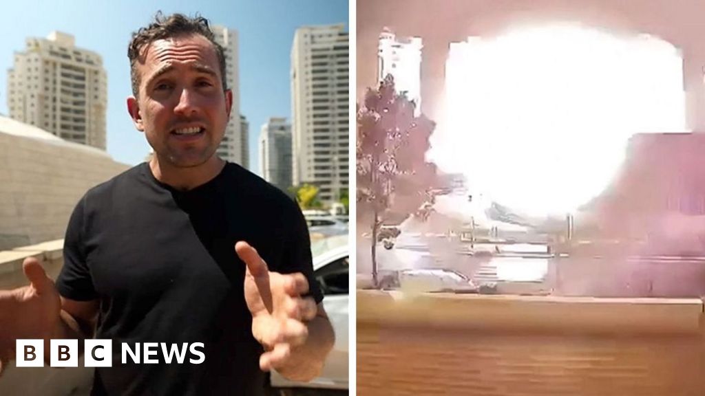 Watch: BBC at the site of Iranian attack in Israel