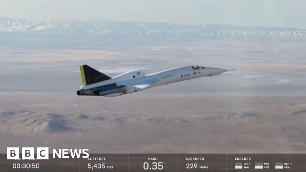 Civilian jet breaks sound barrier for the first time