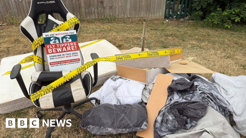 'Crime scene tape' used in Northampton to highlight fly-tipping