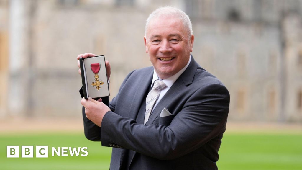 Former Rangers and Scotland star Ally McCoist receives OBE at Windsor Castle