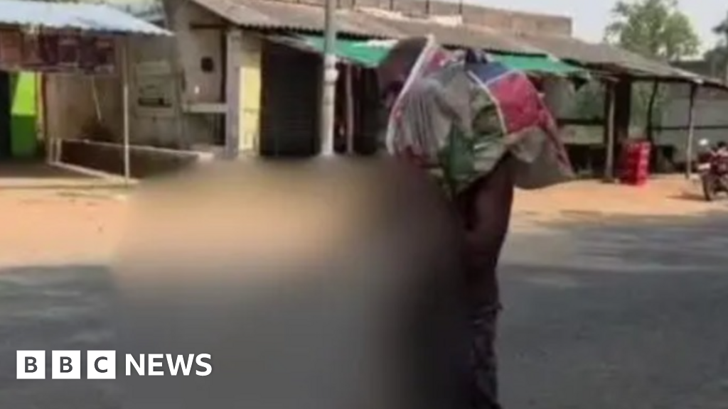 Outrage after Indian man carries his sister's skeleton to a bank to prove her death