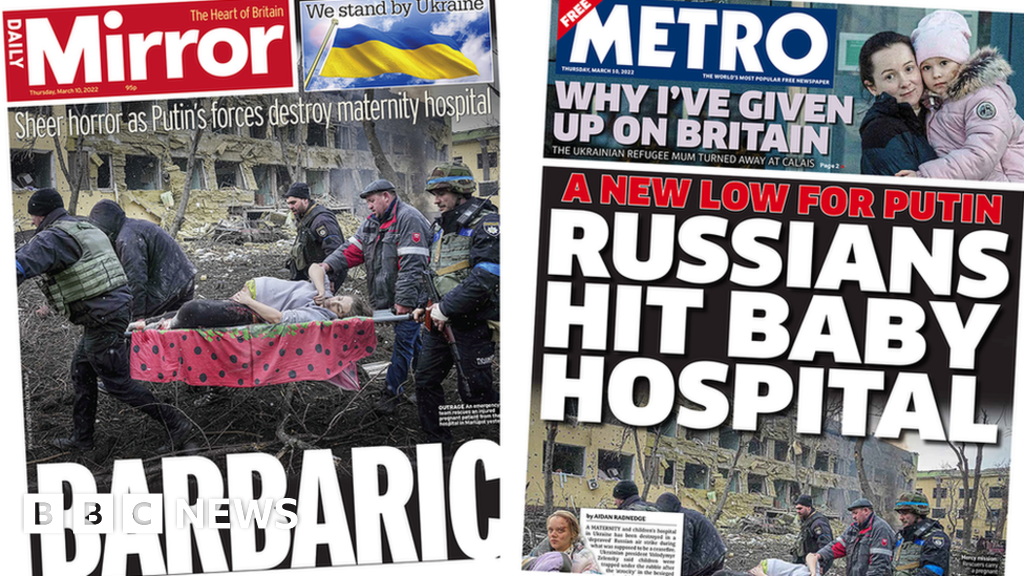 Newspaper headlines: ‘Barbaric’ children’s hospital bombing ‘a new low’