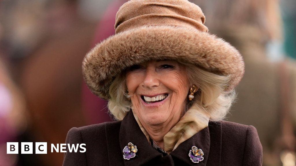 Queen visits Cheltenham after early snow on course