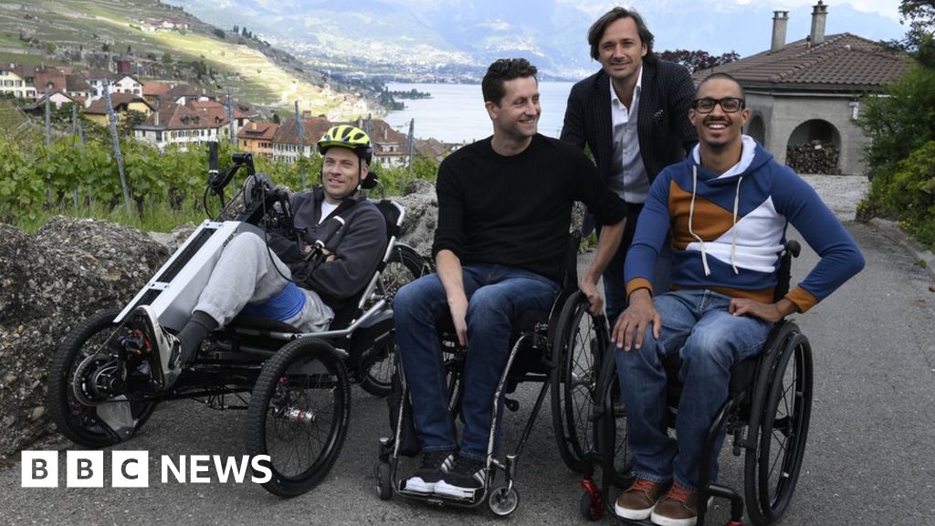 Spinal implant helps three paralysed men walk again