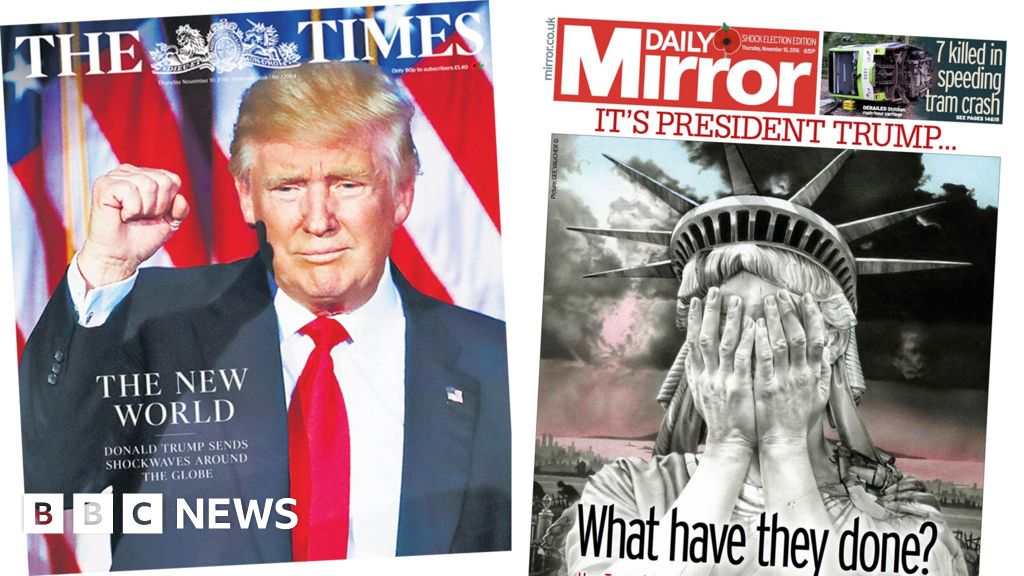 Newspaper Review: Donald Trump 'shockwaves Around The Globe' - BBC News